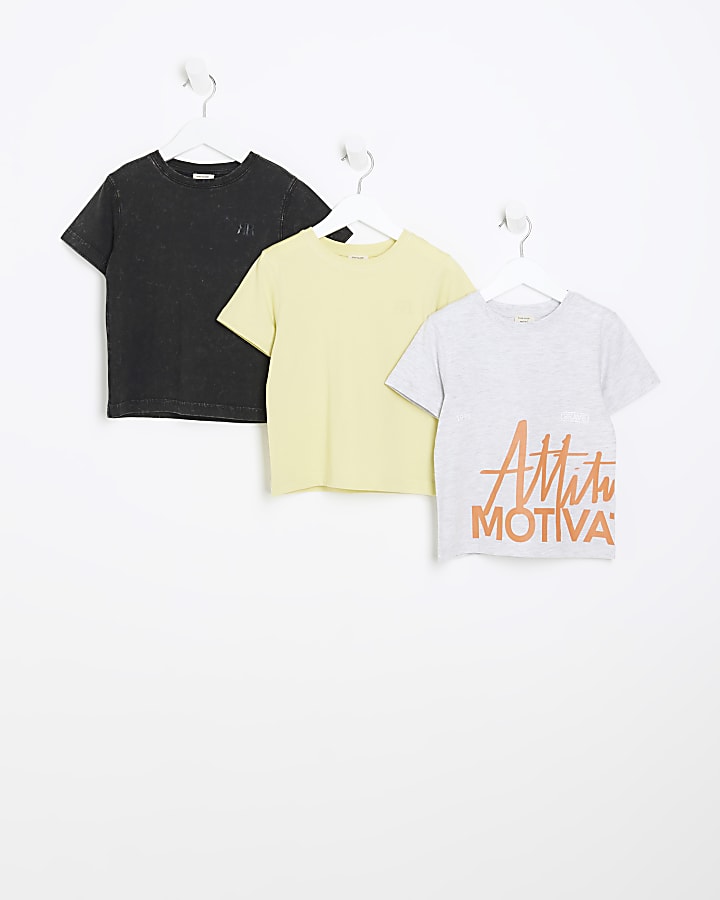 Mini boys multi colour t-shirt 3 pack