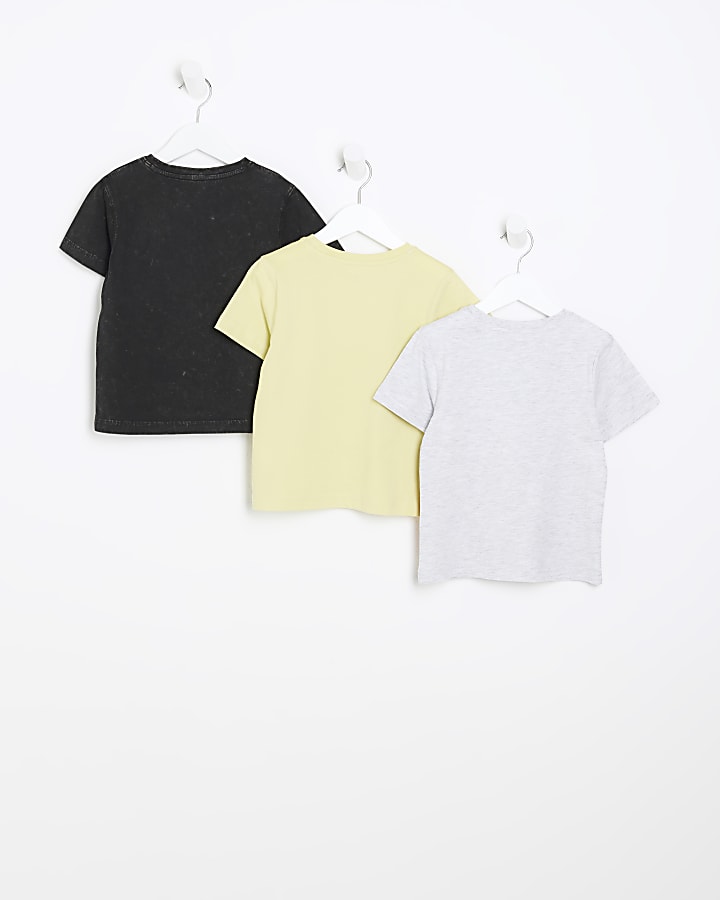 Mini boys multi colour t-shirt 3 pack