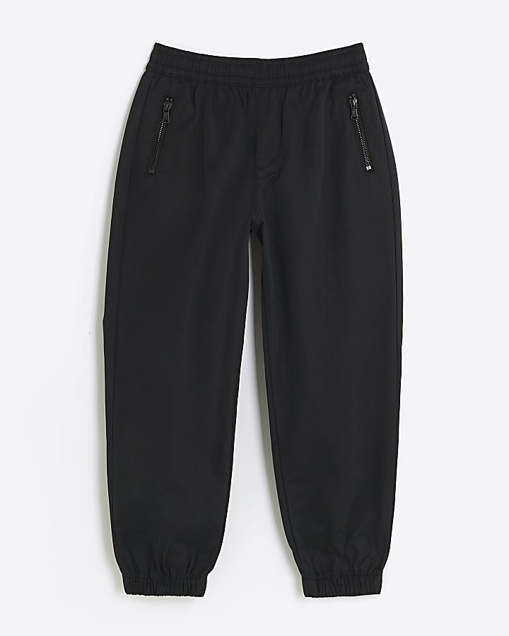 Boys black joggers River Island