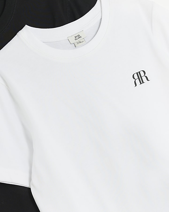 White RI t-shirt 2 pack