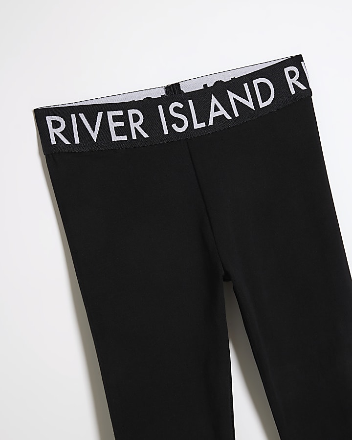 Girls black RI leggings