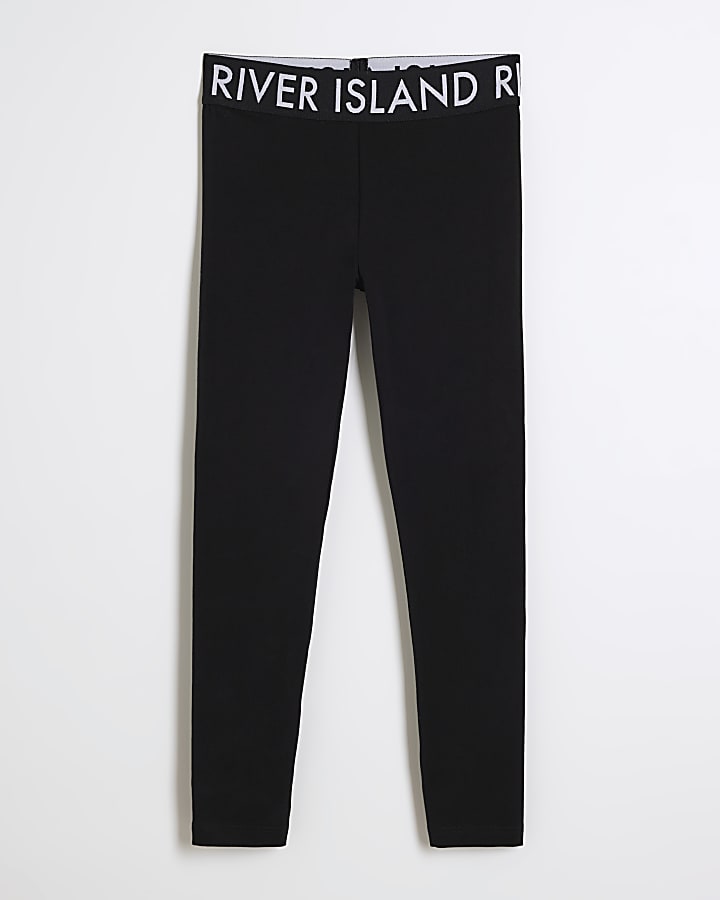 Girls black RI leggings