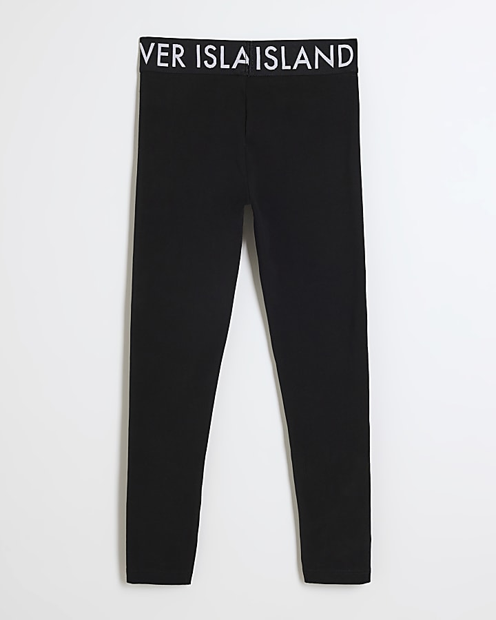 Girls black RI leggings