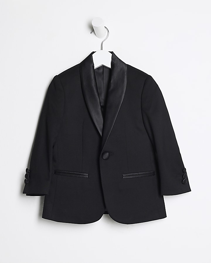 Mini boys black suit jacket