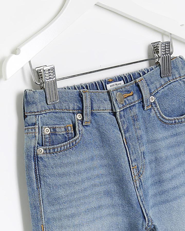 Mini girls blue mom jeans
