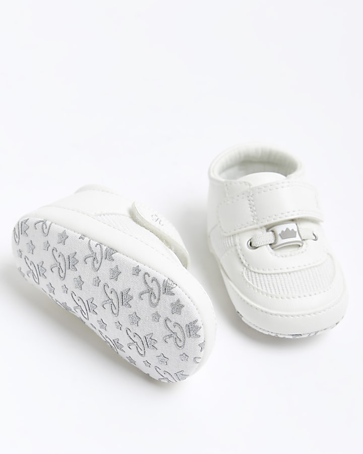 Unisex Baby White Trainers