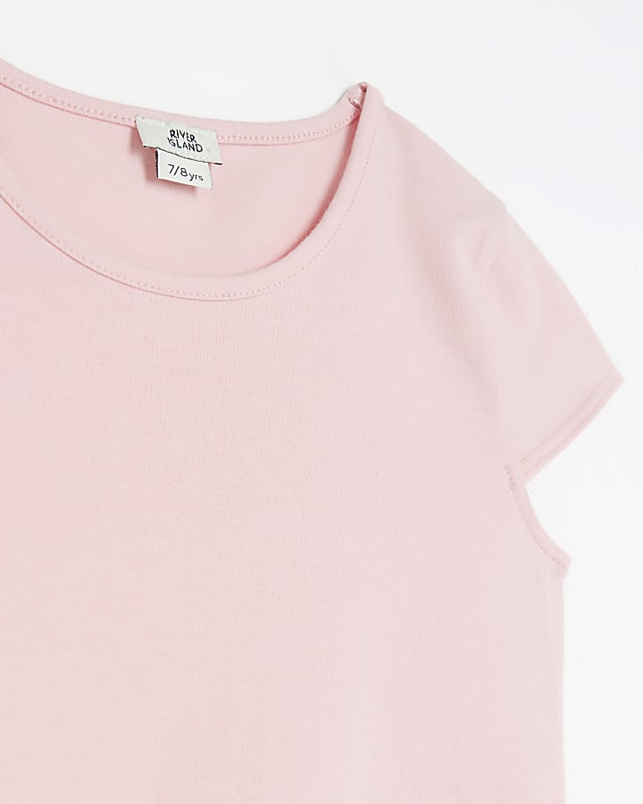 Girls pink scoop neck Bodysuit