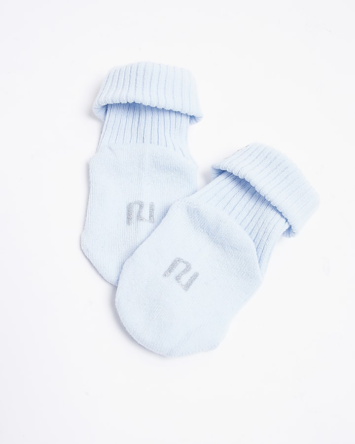 Baby pale blue RI socks 2 pack