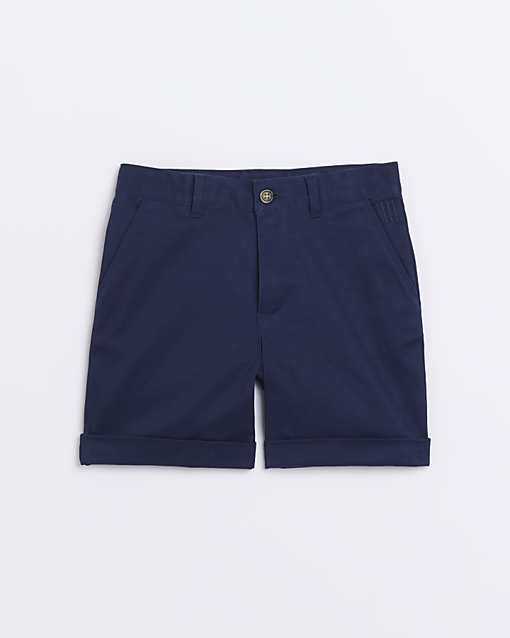 Navy chino shorts boys hot sale