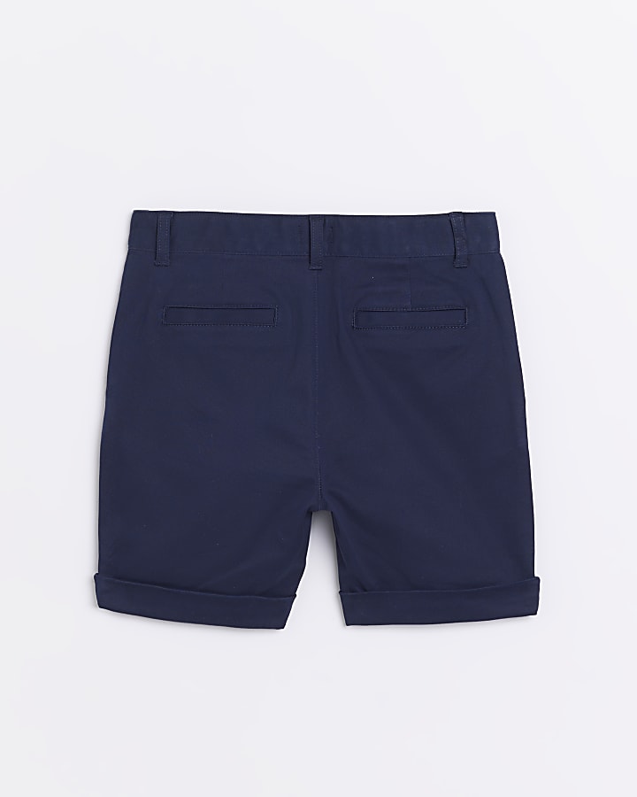 Boys navy Stretch Chino Shorts