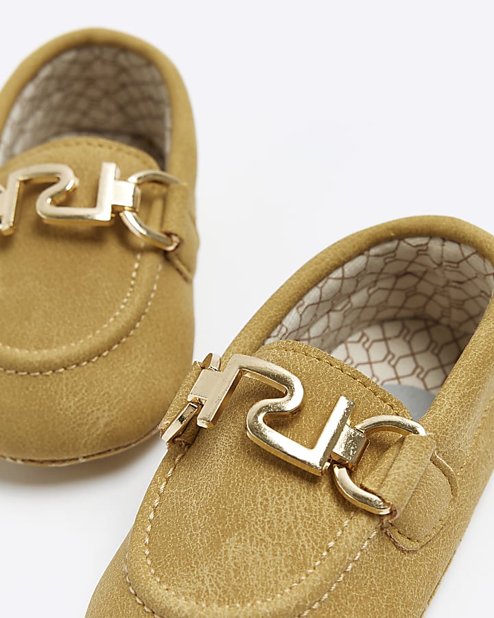 Baby Boys brown Suedette Loafers