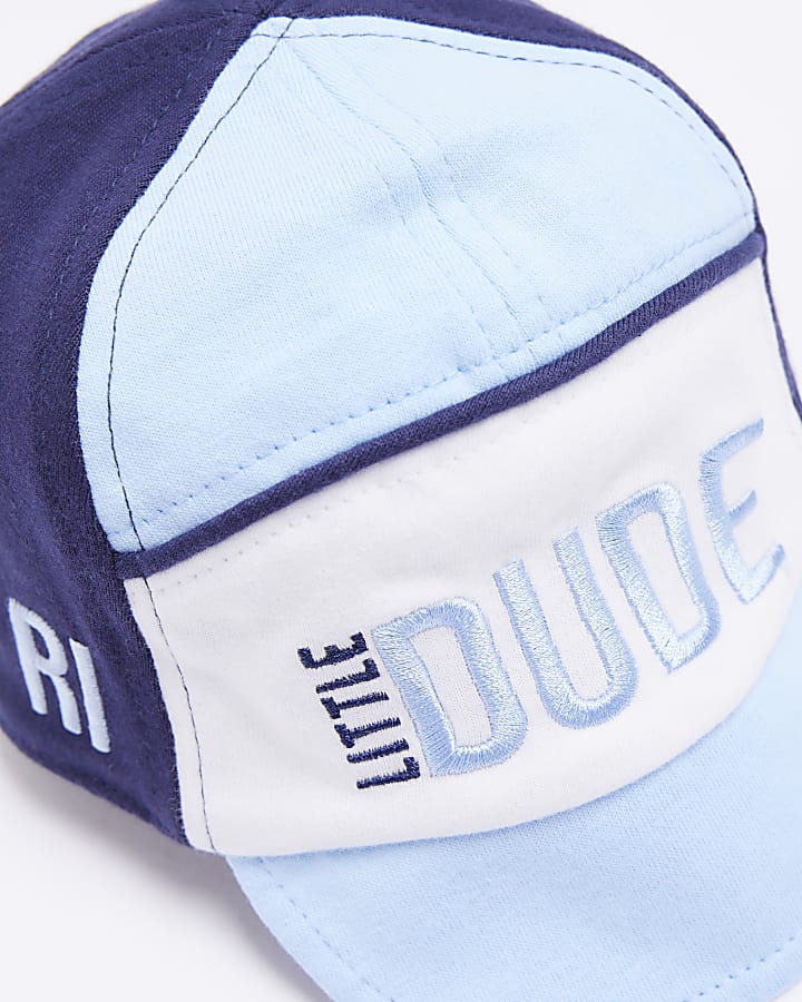 Baby boys blue Little Dude Cap