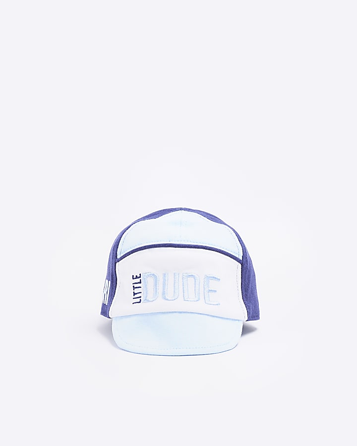 Baby boys blue Little Dude Cap