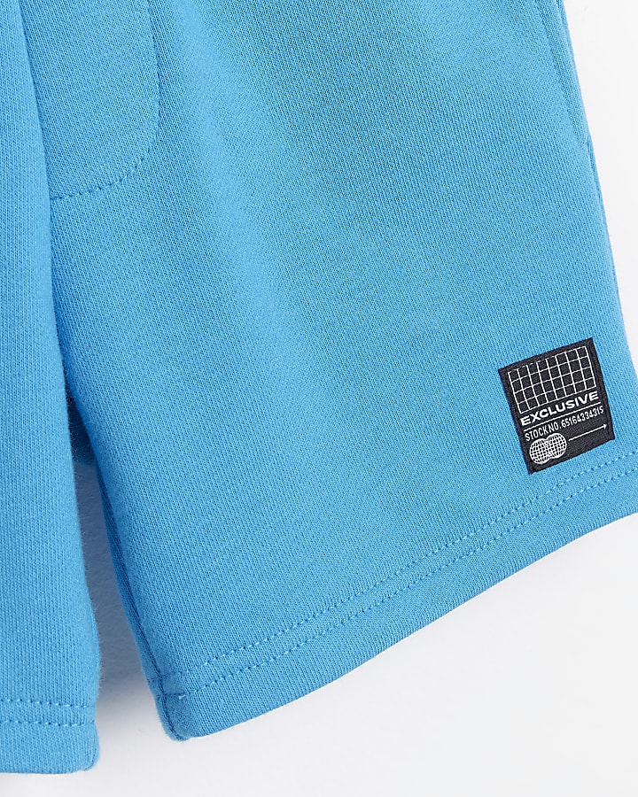 Mini Blue Jersey Shorts