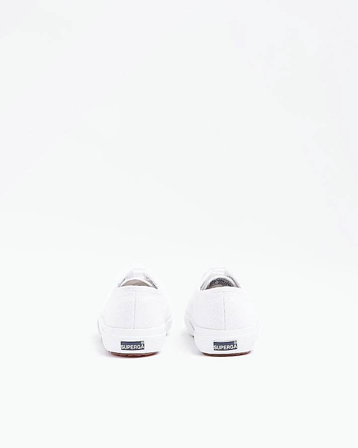 Boys White Lace Up Superga Trainers