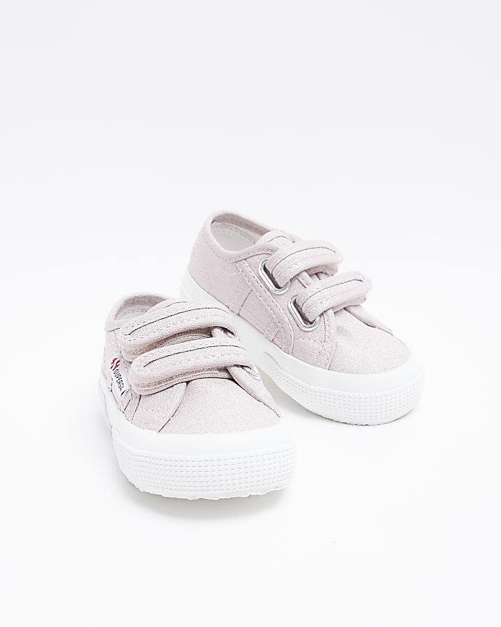 Mini Girls Pink Strap Superga Trainers