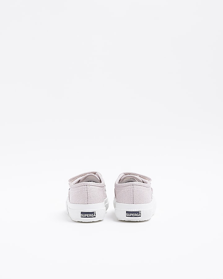 Mini Girls Pink Strap Superga Trainers