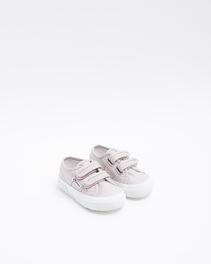 Mini Girls Pink Strap Superga Trainers