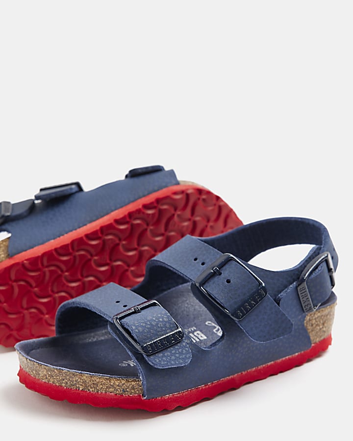 Mini boys blue Birkenstock sandals