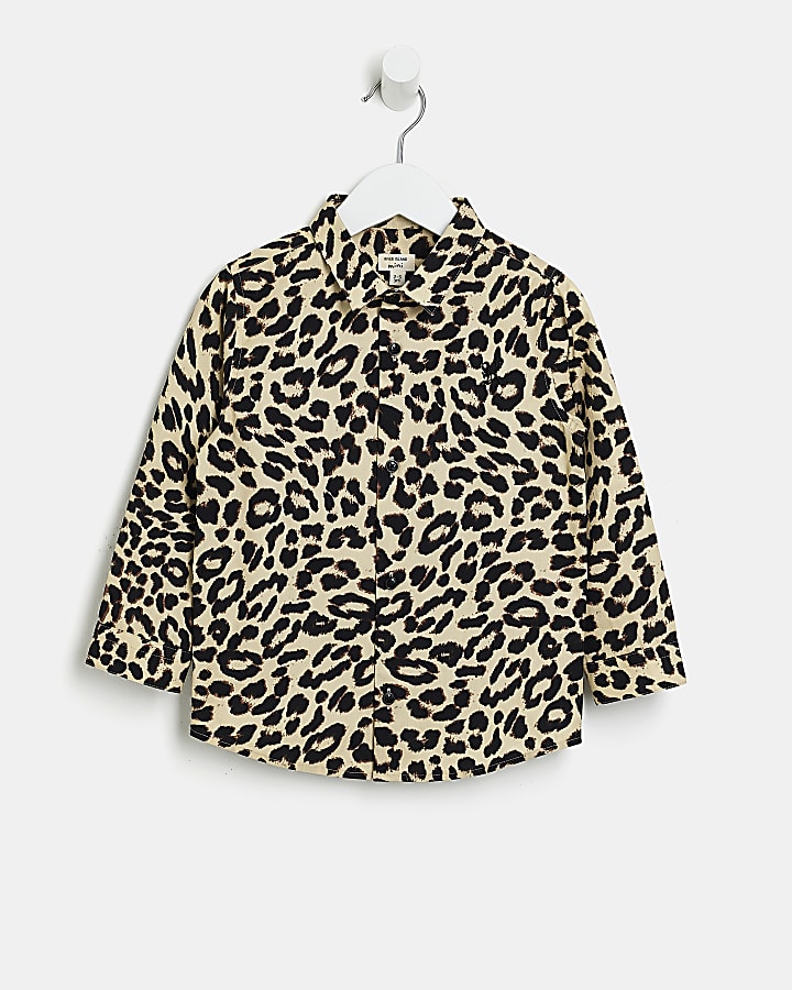 Kids leopard print shirt best sale