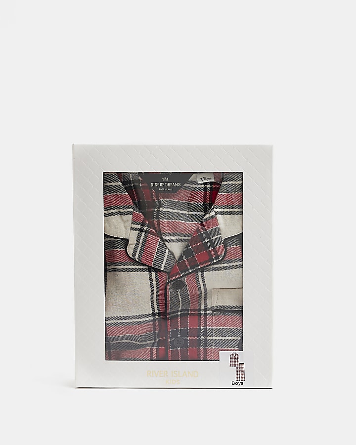 Kids Red Check Family Pyjama Set