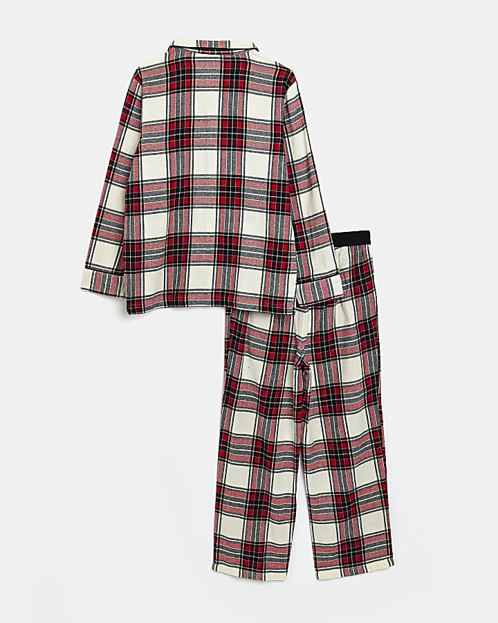 Kids Red Check Family Pyjama Set