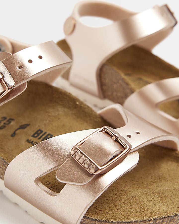 Mini girls Rose Gold Birkenstock sandals