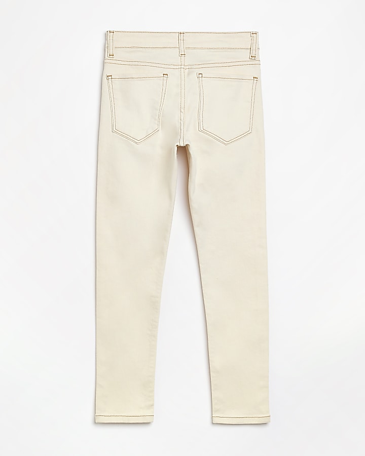 Boys ecru skinny jean