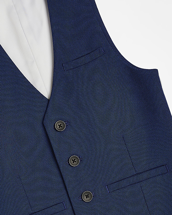 Boys Blue suit waistcoat