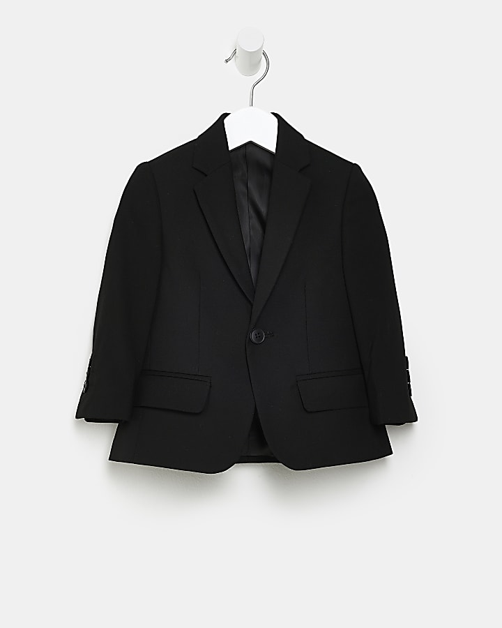 Mini boys black suit jacket