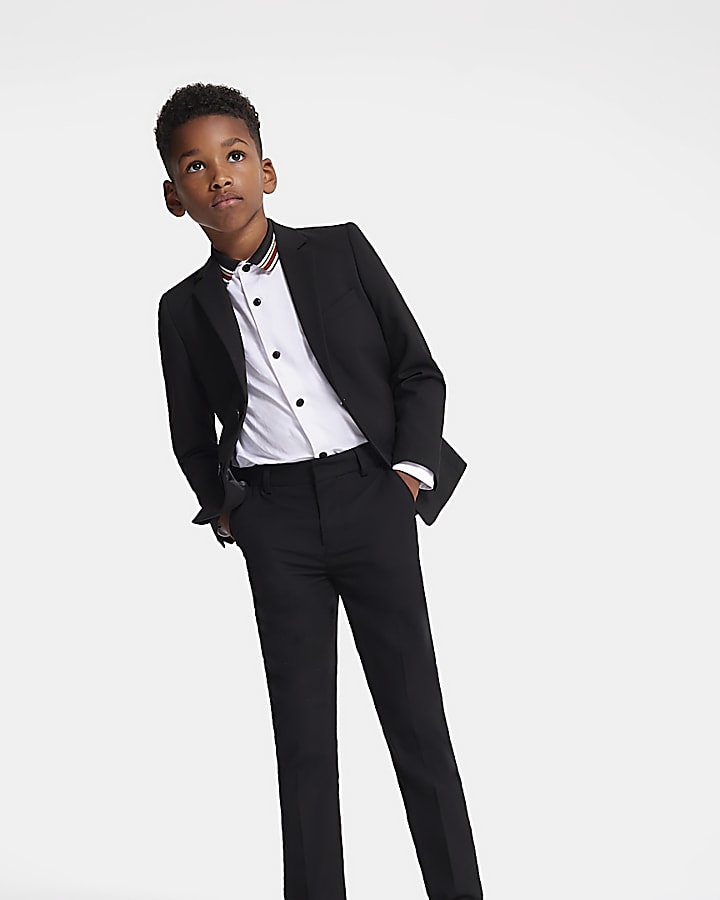 Boys black suit trousers