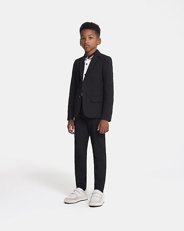 Boys black suit trousers