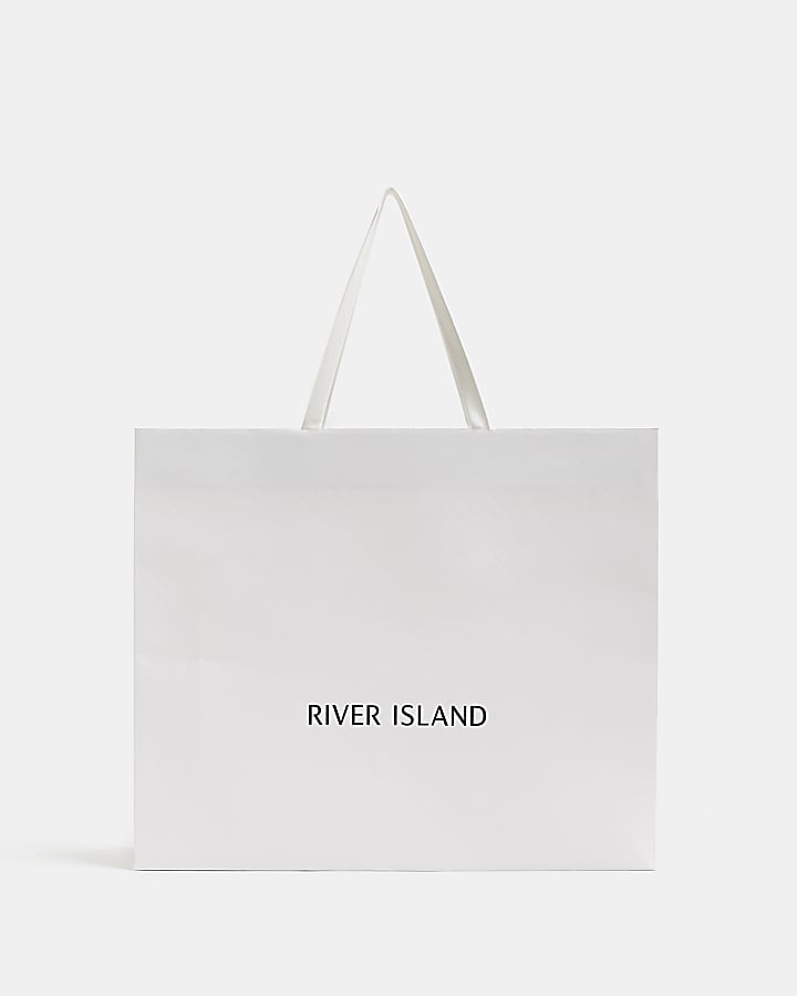 White Medium River Island Gift Bag