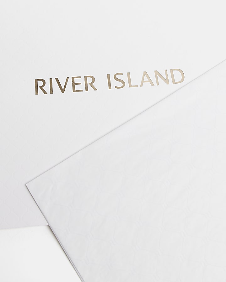 White Medium River Island Gift Bag