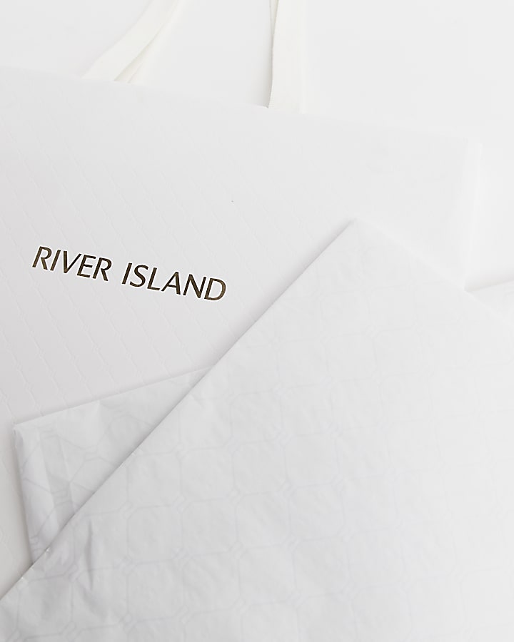 White Small River Island gift Bag