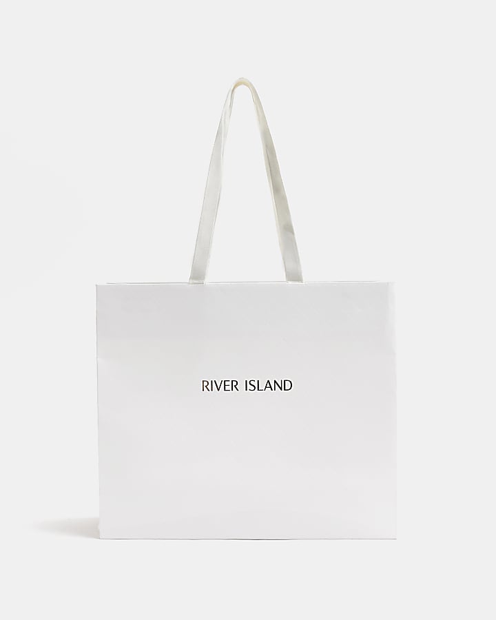 White Small River Island gift Bag River Island