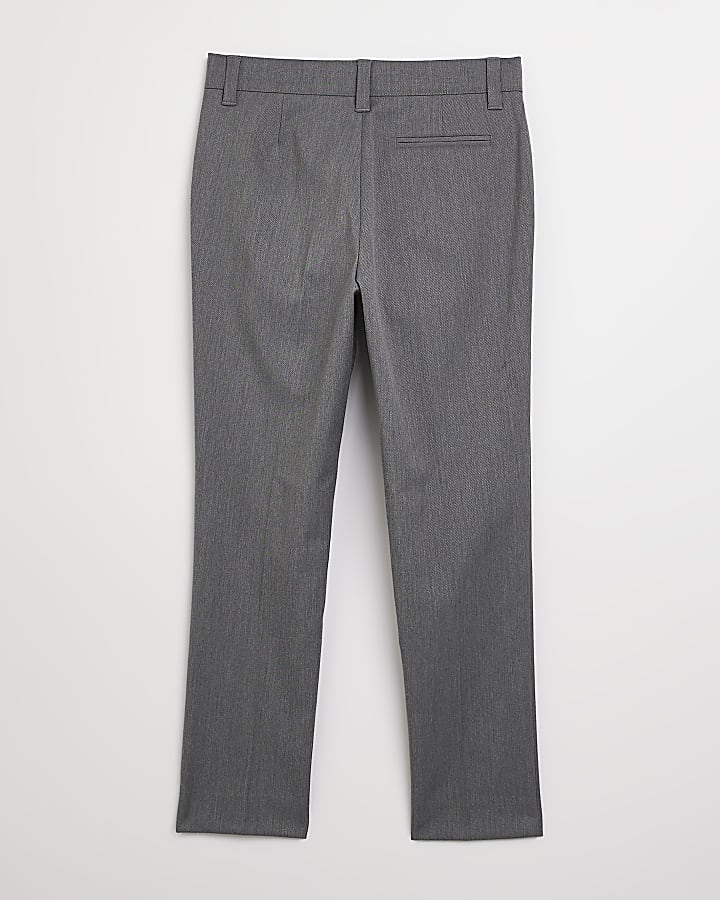 Boys grey suit trousers