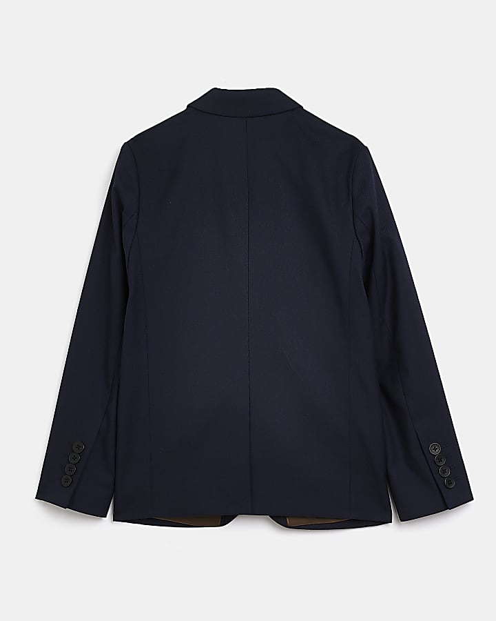 Boys navy tailored suit jacket