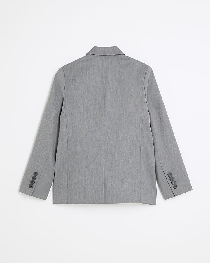 Boys grey tailored suit jacket