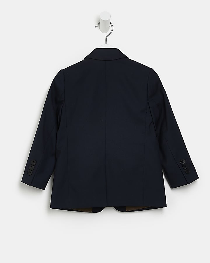 Mini boys navy tailored suit jacket