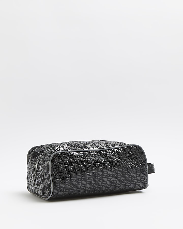 Boys black RI monogram boot bag