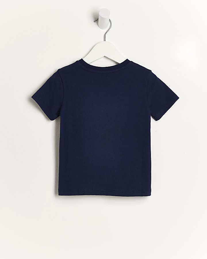 Mini boys navy River t-shirt