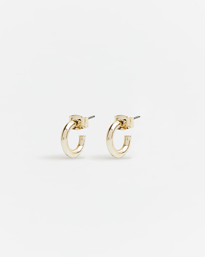 Girls gold plated hoop earrings