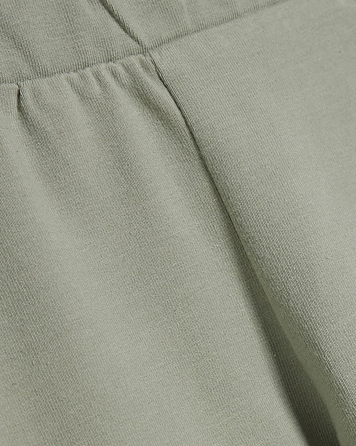 Mini Girls Green Frill Leggings