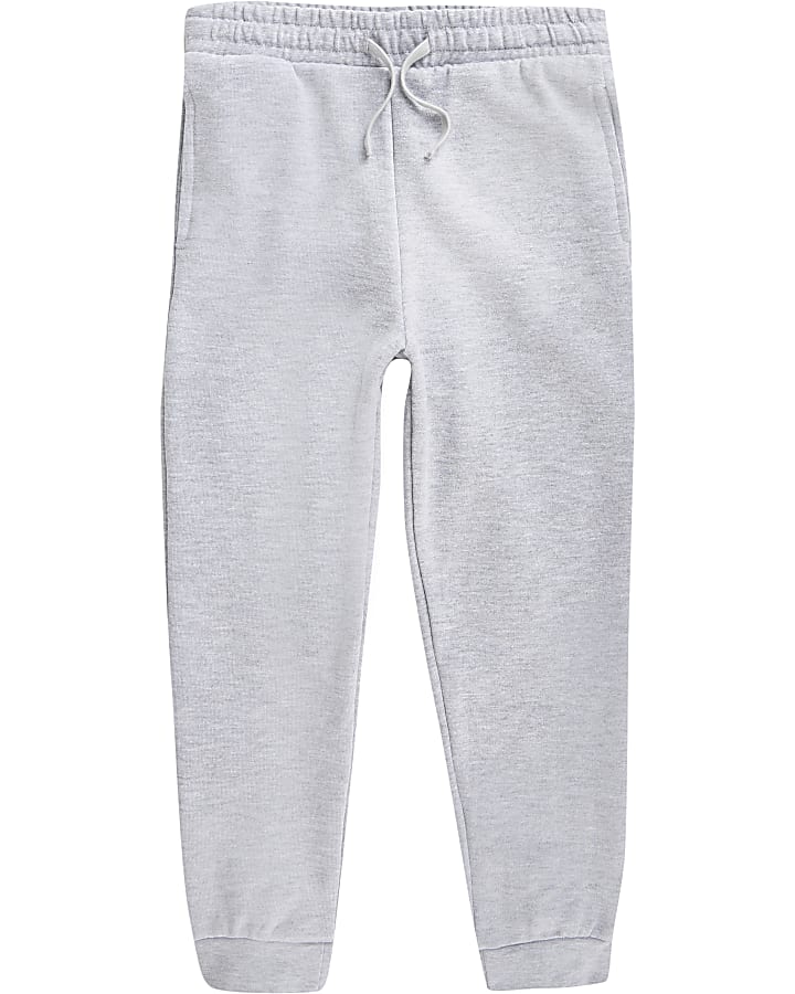 Boys Grey cuffed Joggers