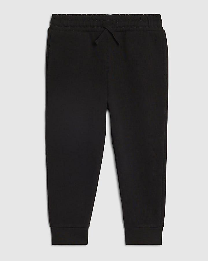 Mini Boys Black Joggers