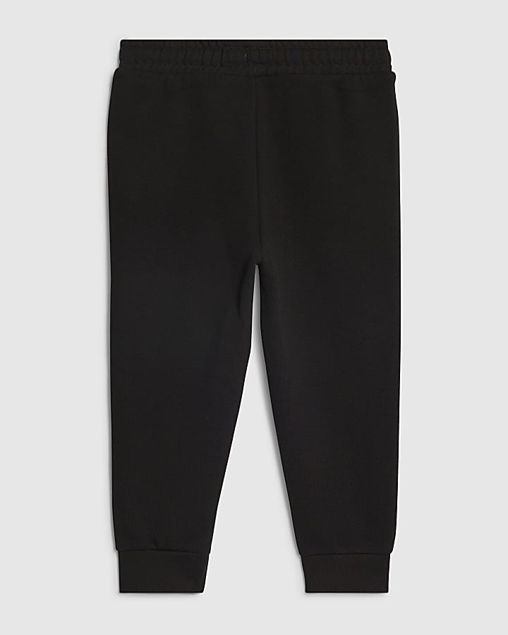 Mini Boys Black Joggers