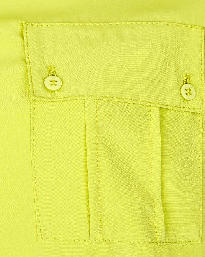 Bright lime green oversized shirt