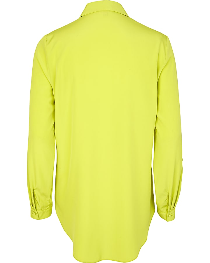 Bright lime green oversized shirt