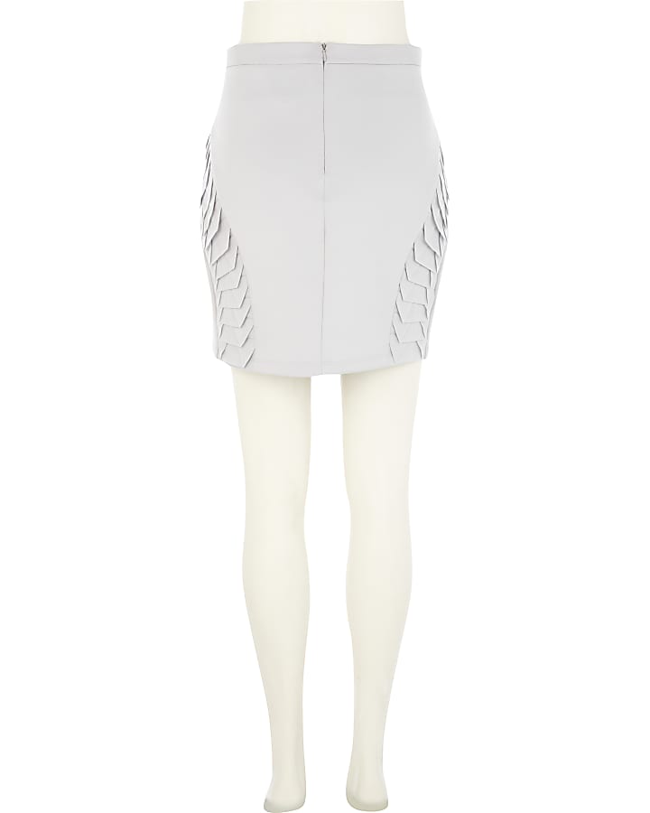 Grey Georgia Hardinge bodycon mini skirt